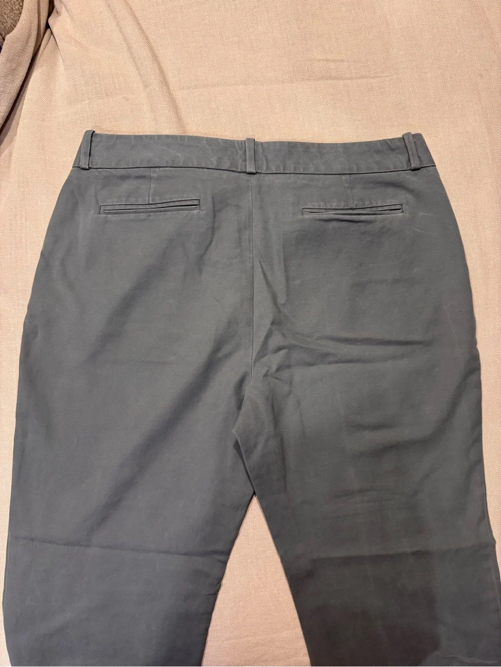 Banana Republic Martin Fit Gray Stretch Trouser Pants Size 12 Short Ankle
